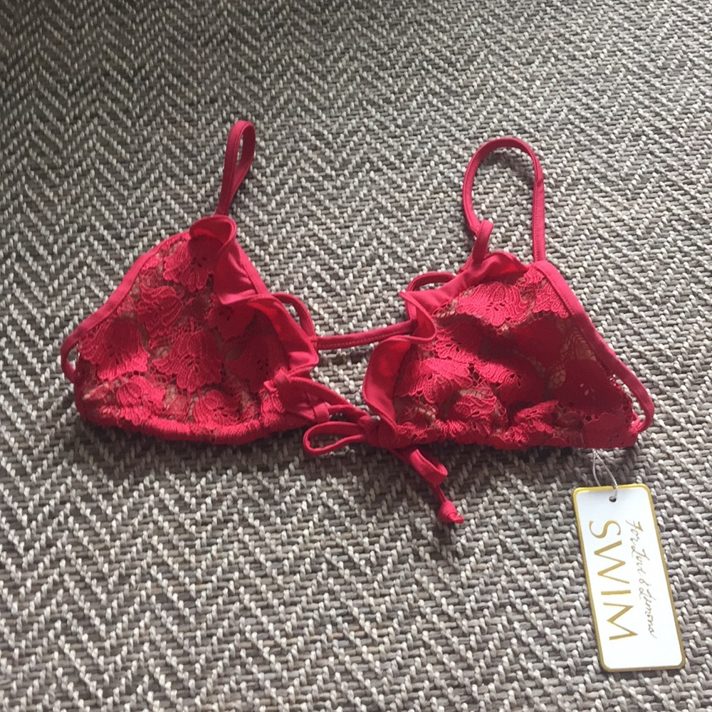 NWT for love and lemons bikini top